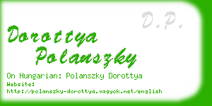 dorottya polanszky business card